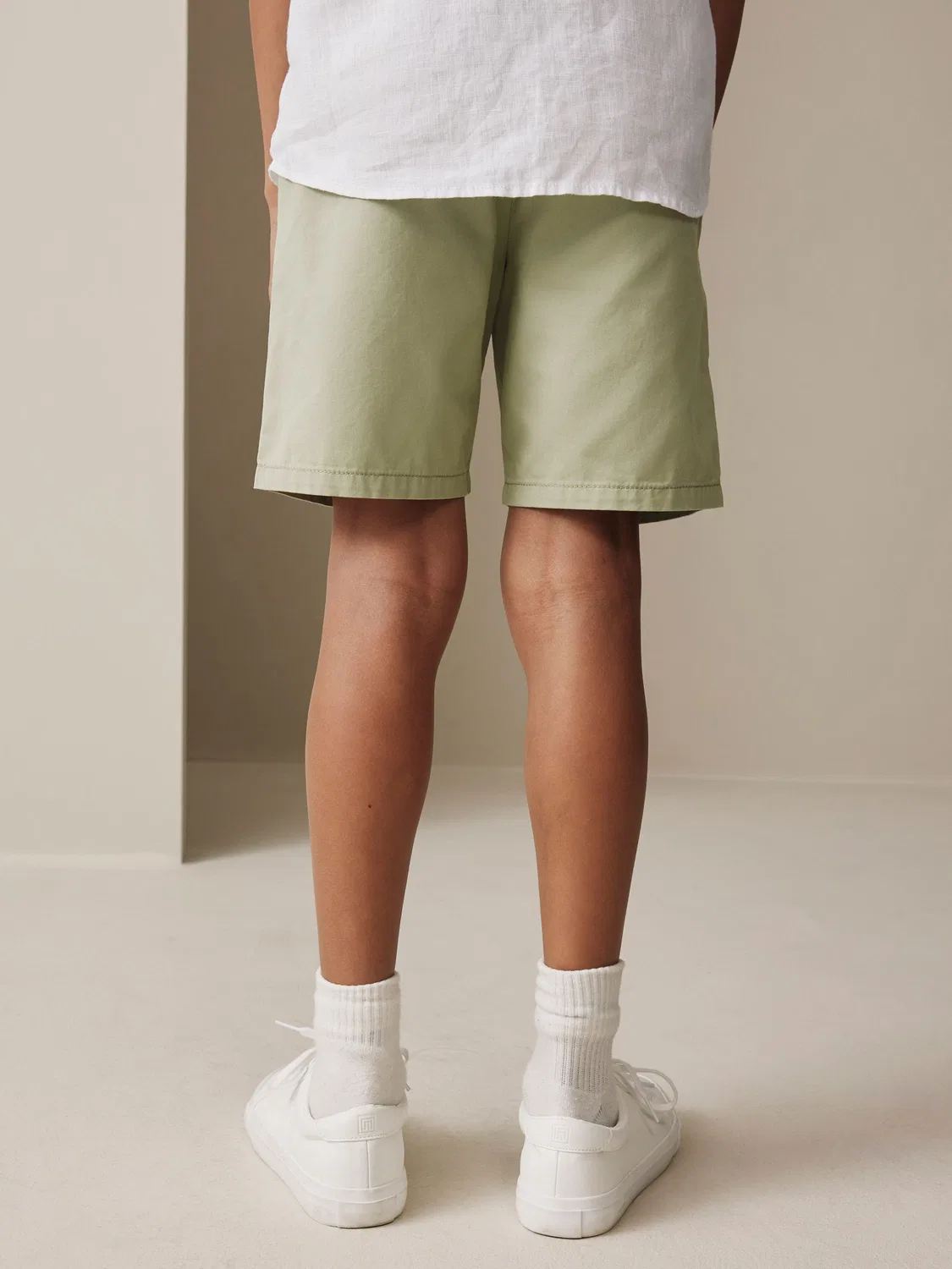 Шорты чинос Regular Fit Next, цвет шалфейно-зеленый — фото 3