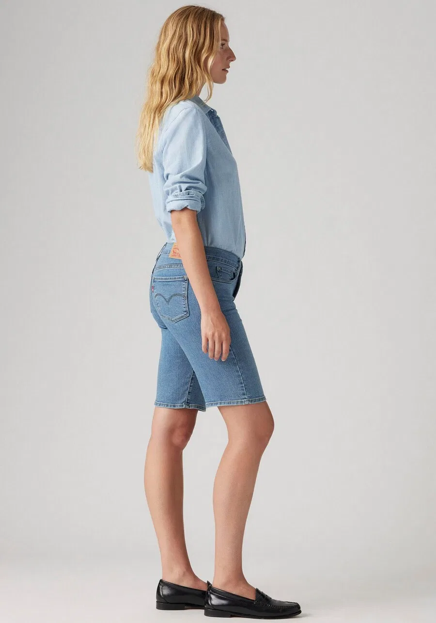 Шорты LEVI'S Slim fit 'Bermuda' синего цвета — фото 4