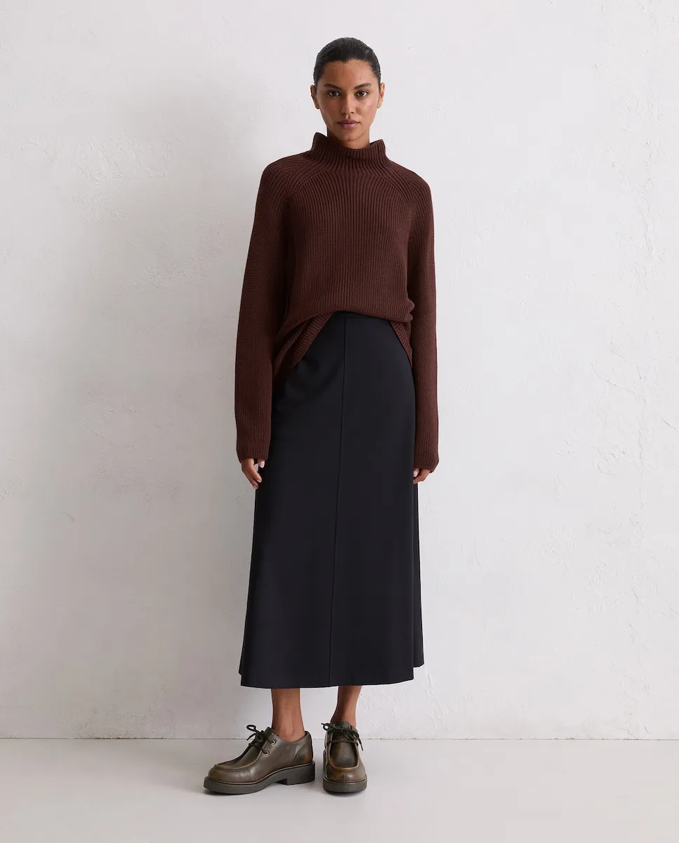 

Женский джемпер из органического хлопка стандартного кроя MARC O'POLO, коричневый