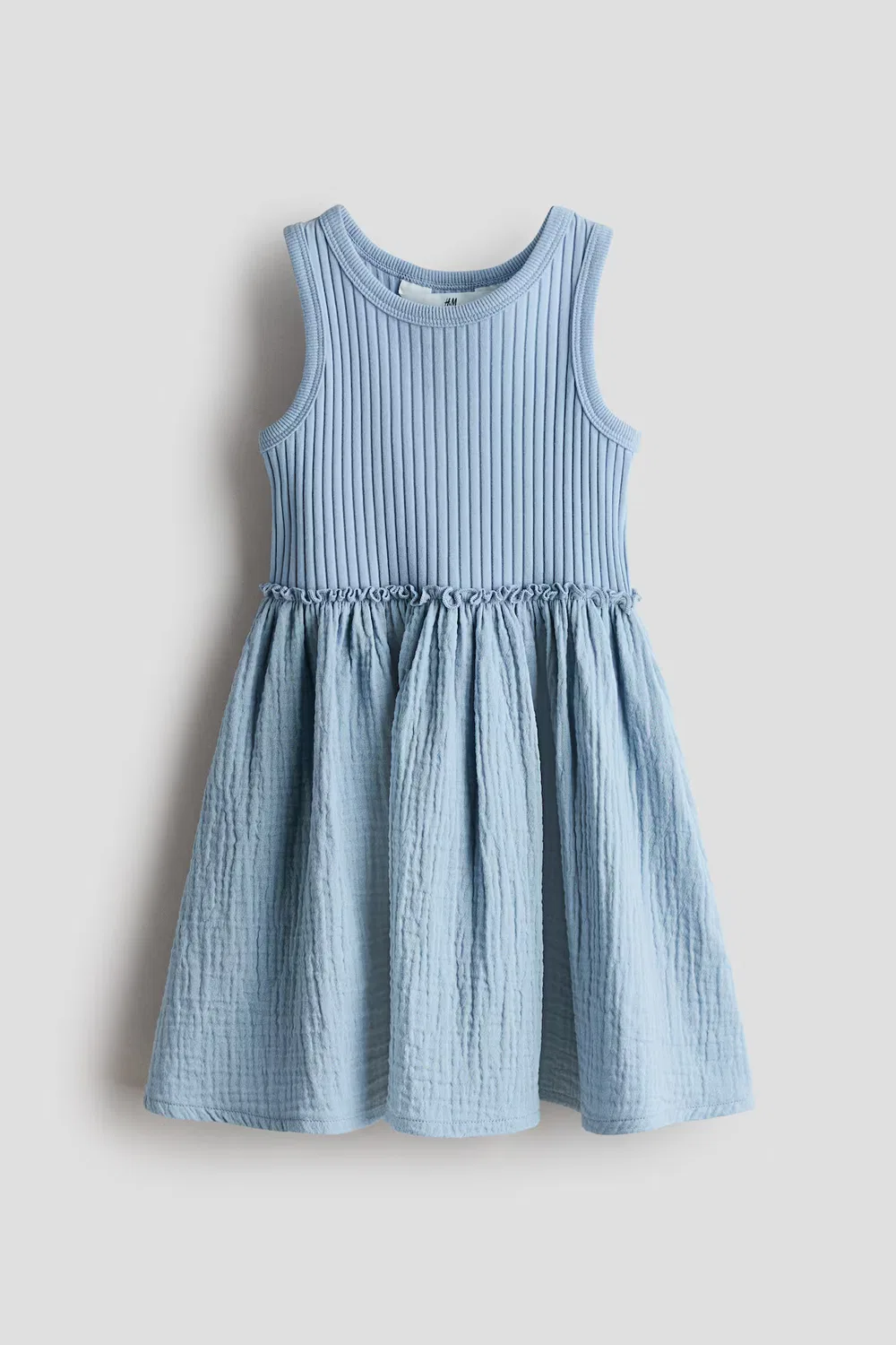 Платье с муслиновой юбкой H&M, Hellblau