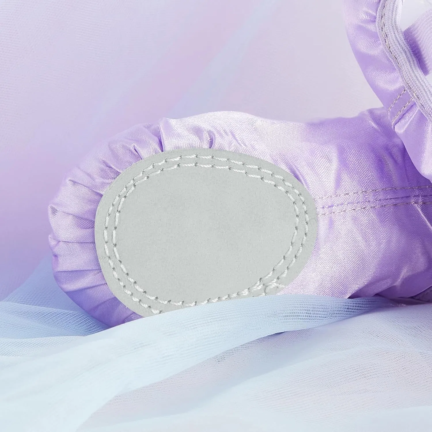 Детские балетки для девочек с принтом бабочки Phineein, Purple — фото 4