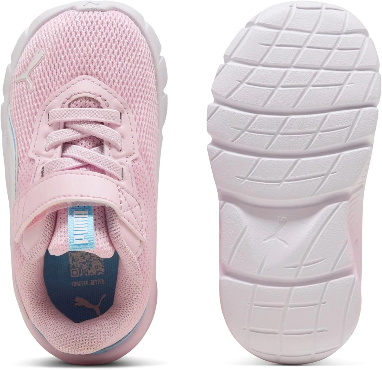 Детские кроссовки для девочек с альтернативной застежкой Modern Jelly Heaven PUMA, Pearl Pink-Vibrant Blue-Puma White — фото 4