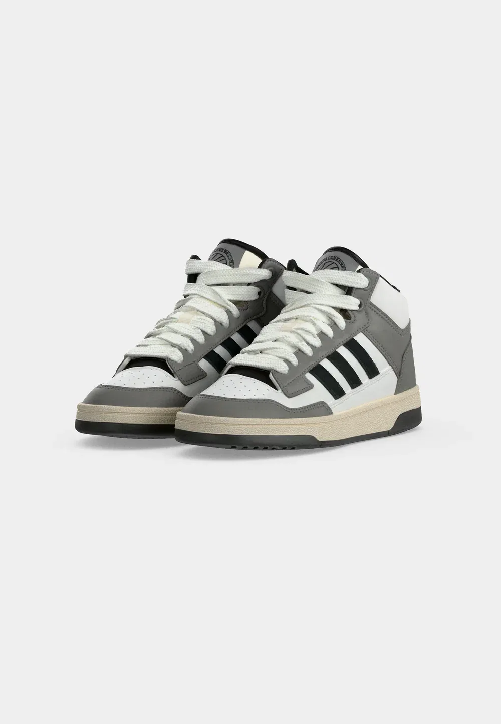Кроссовки Rapid Court Mid унисекс для тренировок Adidas Performance, Grey Three/Core Black/Ftwr White — фото 3