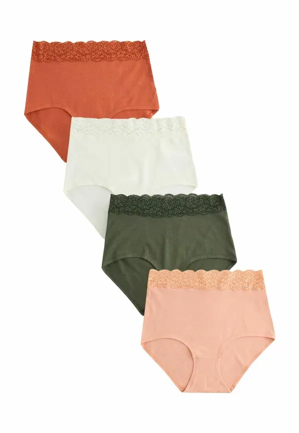 Комплект трусов, кружевные, Four pack, Next, Rust Red, красный