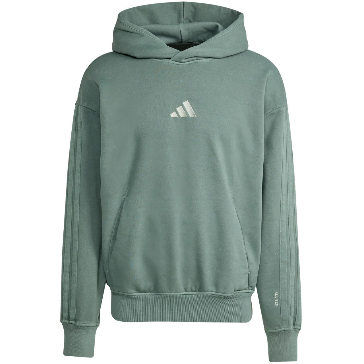 Мужской свитшот с флисом Adidas A SZN W, Grun — фото 2