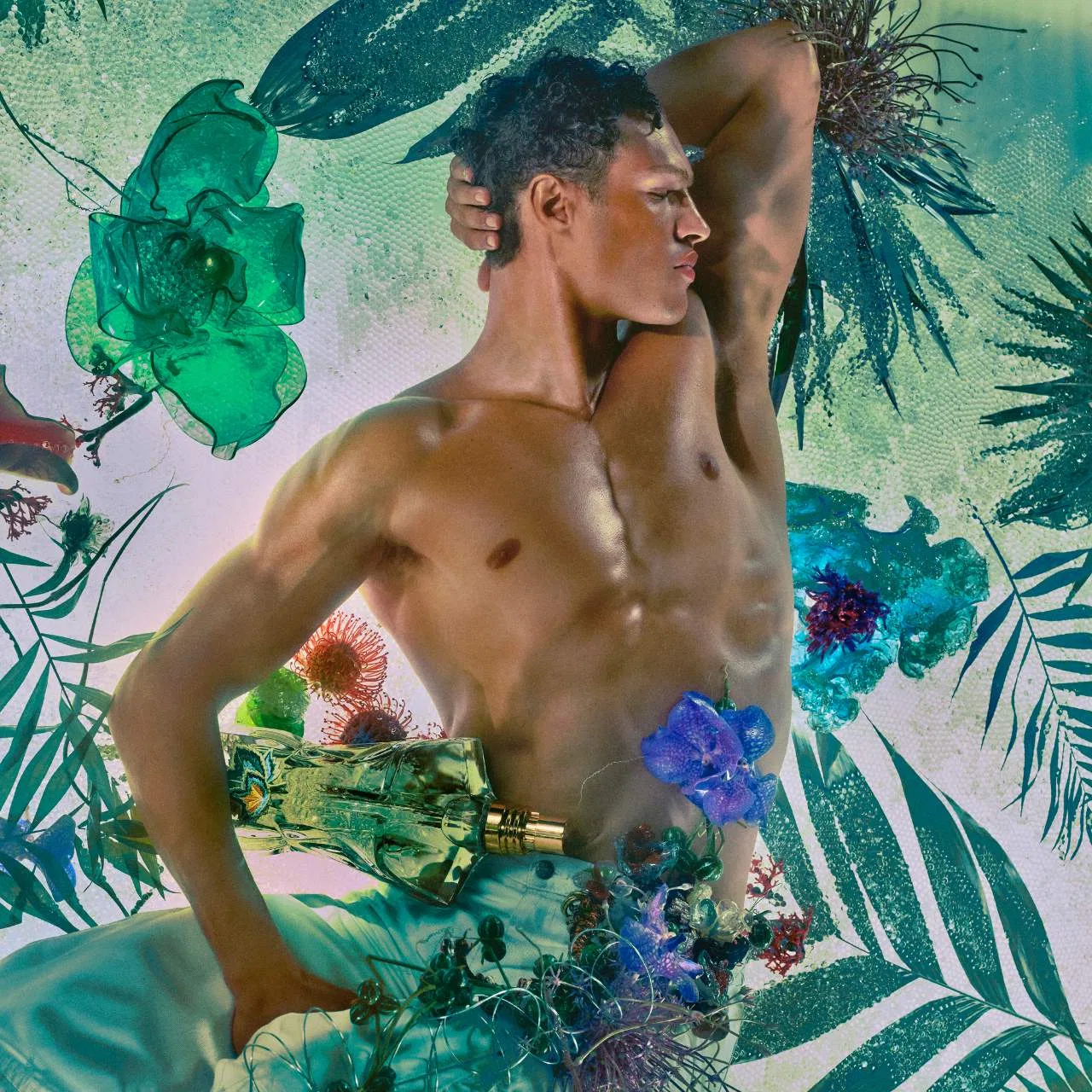 Парфюмерная вода, Le Beau Paradise Garden Jean Paul Gaultier, с кокосовой водой и зеленым инжиром, 74 мл — фото 3