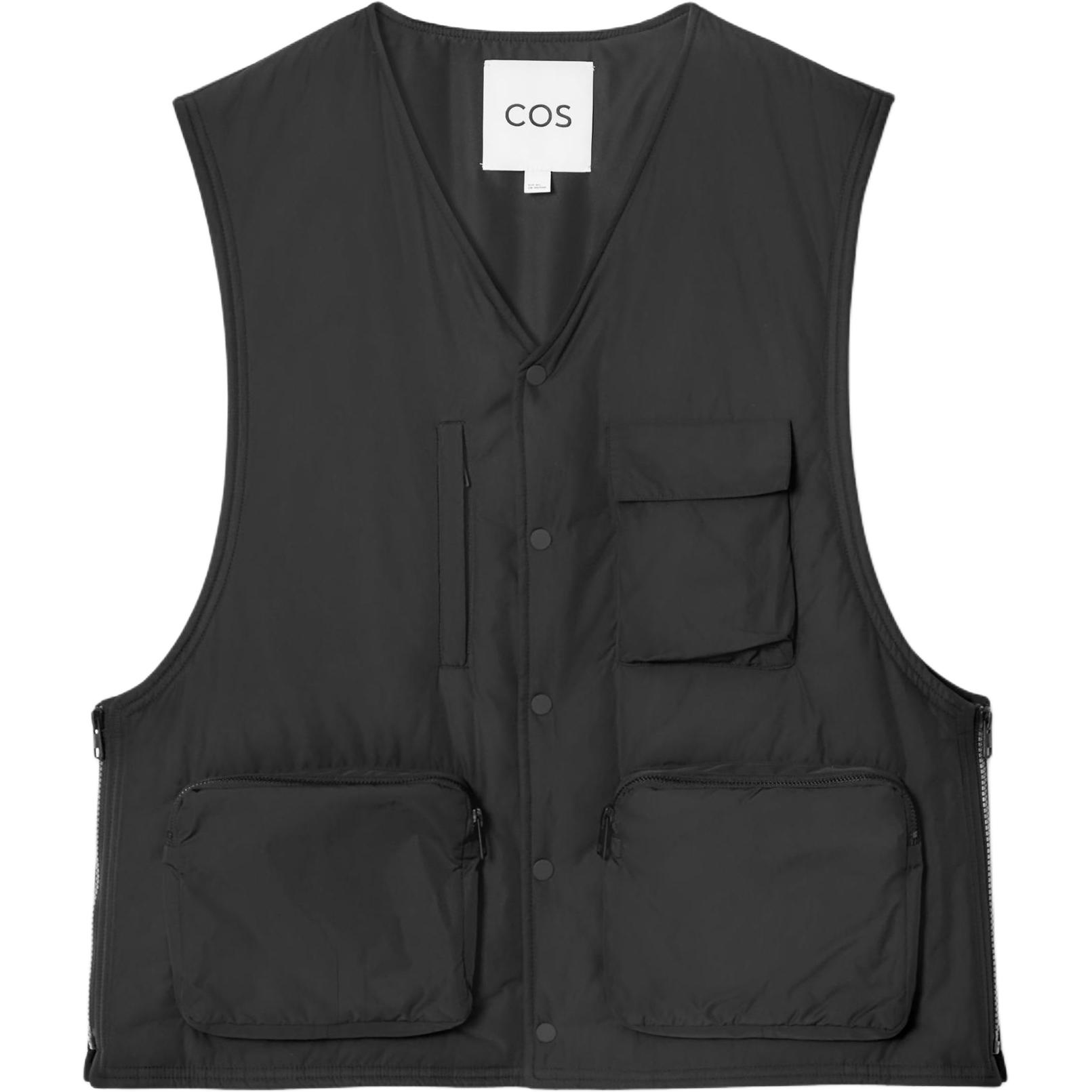 

COS Мужской жилет черный, Black