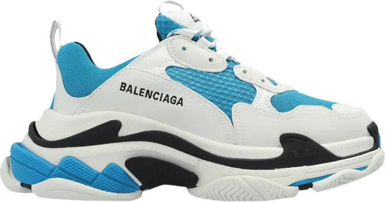 

Кроссовки Balenciaga Triple S Sneaker White Carib Blue, синий