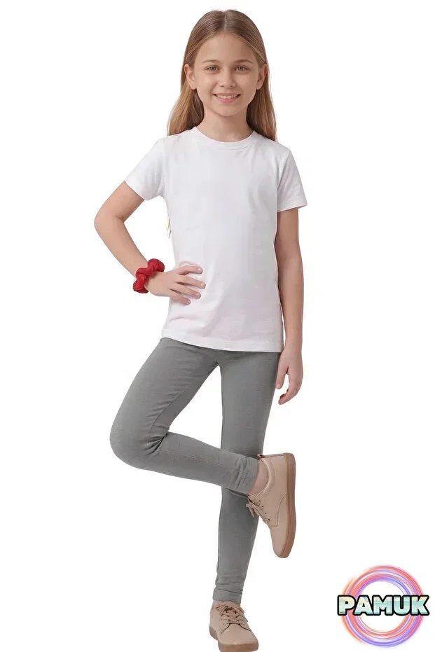 Детские леггинсы для девочек хлопковые Anthracite children's tights United Fabrics, Anthracite