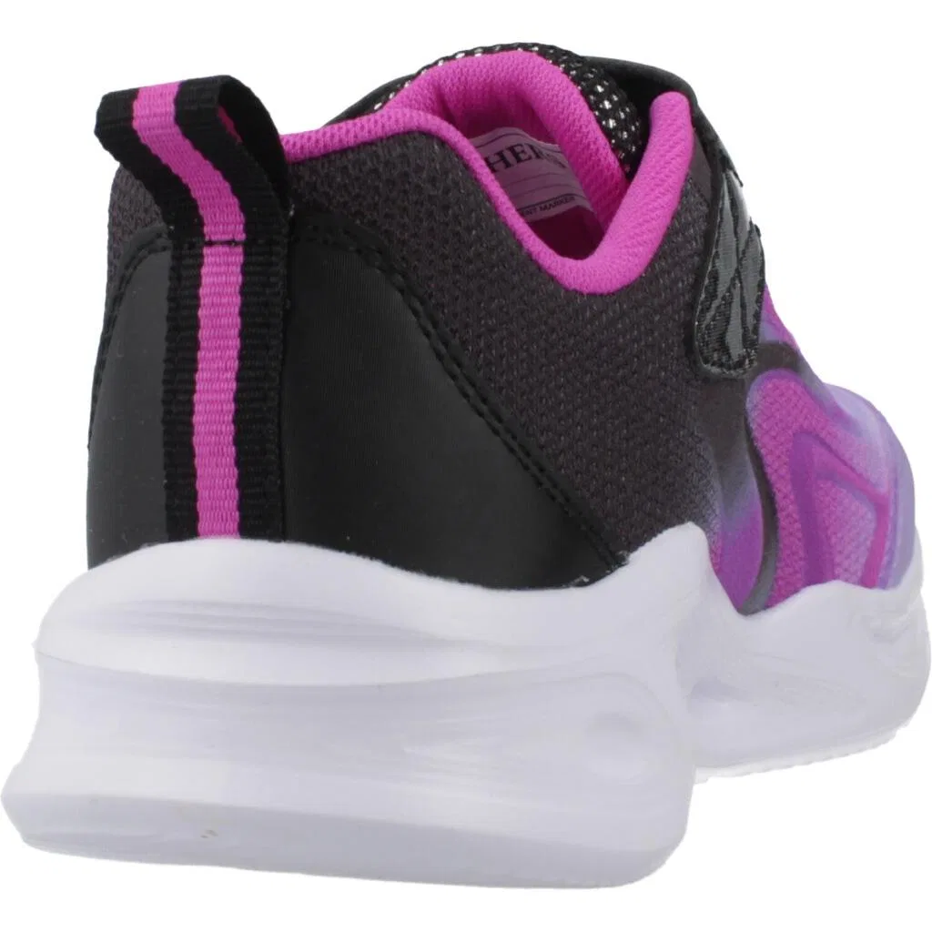 Детские кроссовки для девочек с LED-подсветкой Sola Glow Skechers, Цвет Violett — фото 3