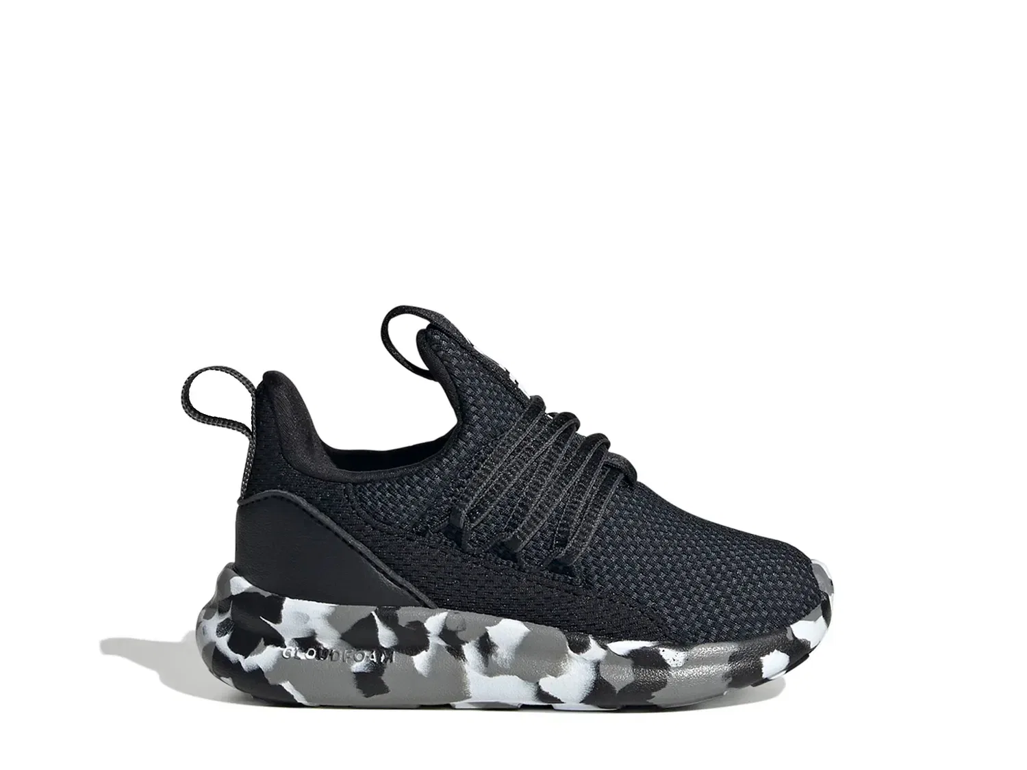 Кроссовки Lite Racer Adapt 7.0 для детей, adidas, черно-белый — фото 3
