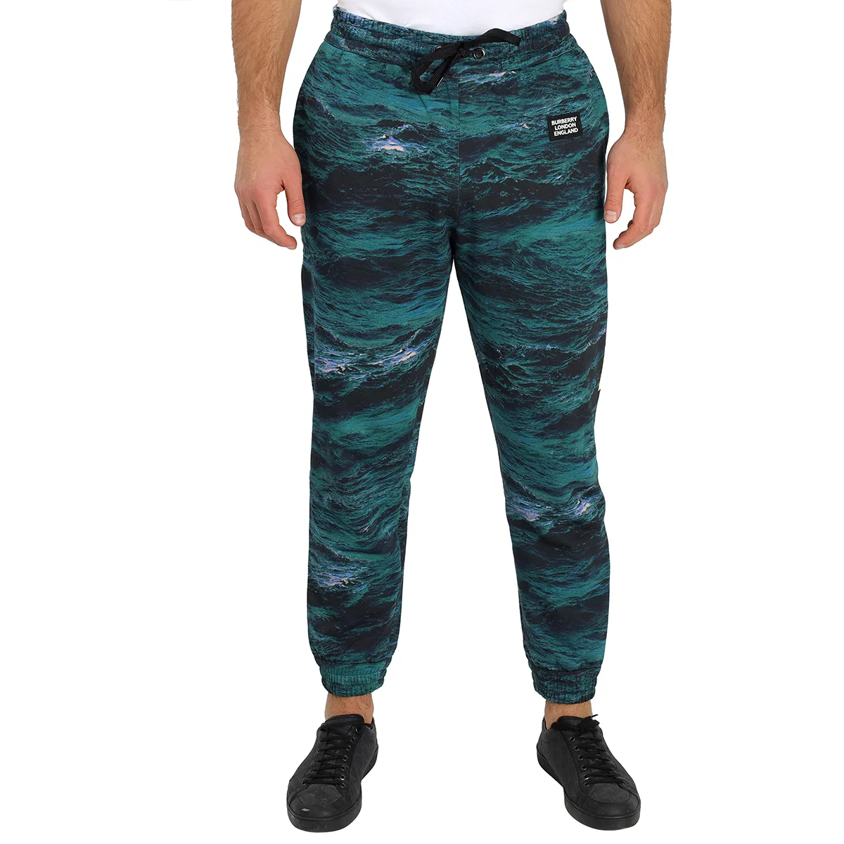 Штаны спортивные с принтом Burberry, Deep Teal