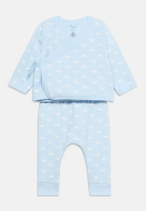 Комплект с принтом Unisex Petit Bateau, светло-голубой — фото 3