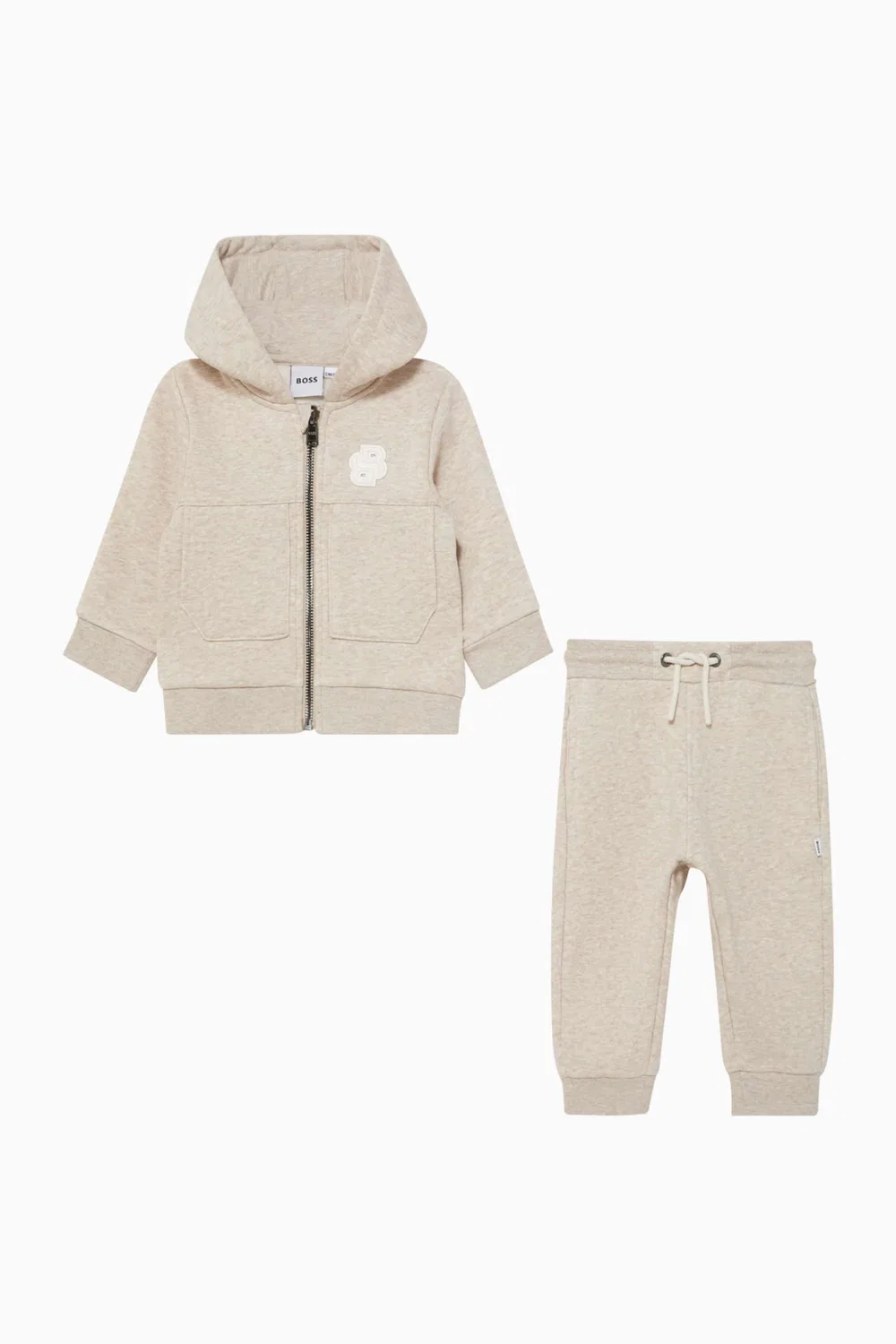 Комплект худи и штанов из начесанного флиса с логотипом BOSS Kidswear — фото 2