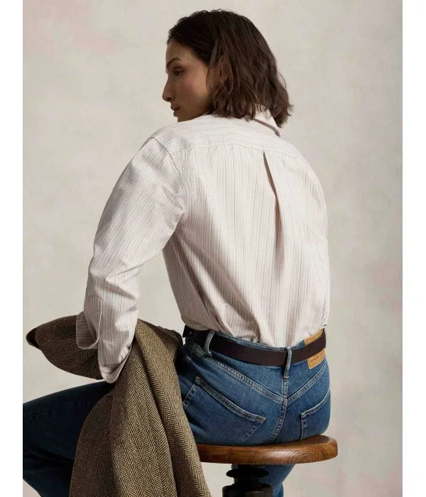Женская рубашка свободного кроя Camicia Polo Ralph Lauren, Rosa — фото 3
