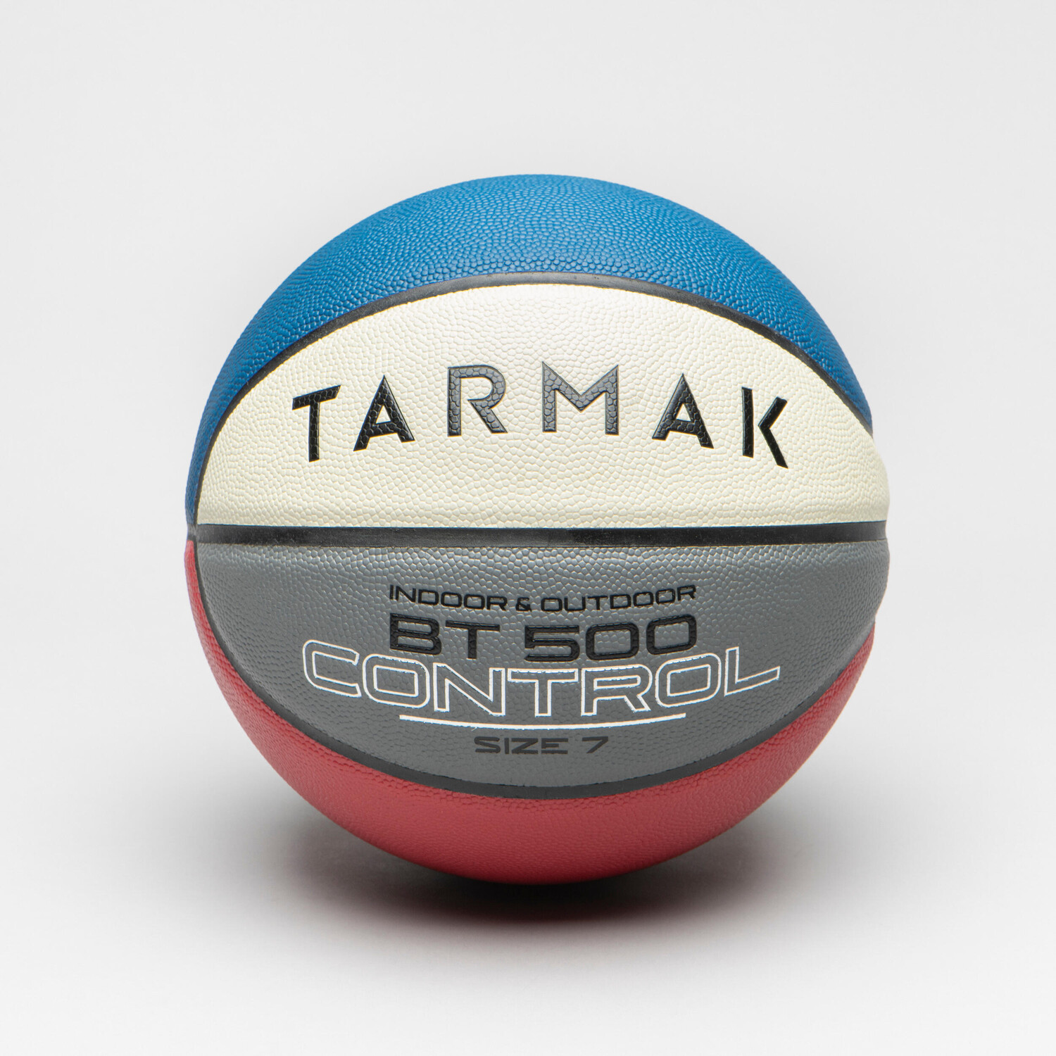 

Баскетбольный мяч размер 7 - BT500 синий/белый/красный TARMAK, светлый индиго/светло-серый/оранжевый