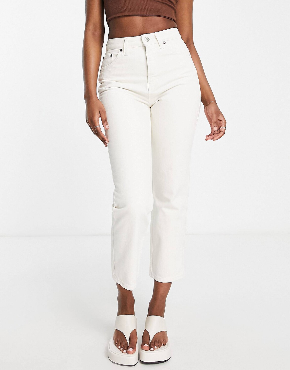 

Светло-белые джинсы Topshop Editor
