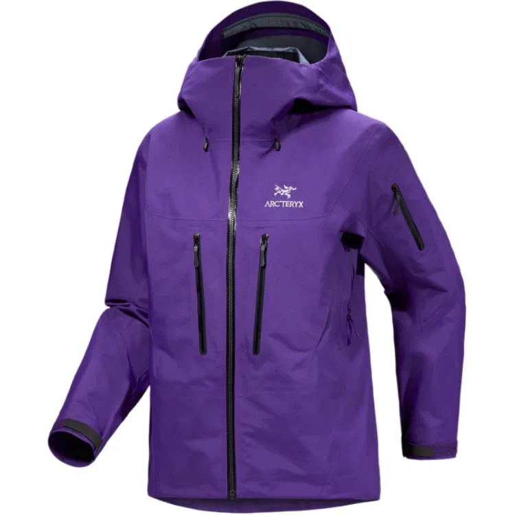 Женская ветровка с капюшоном Alpha SV, Crack Purple/Black/Azalea/Black, Arcteryx