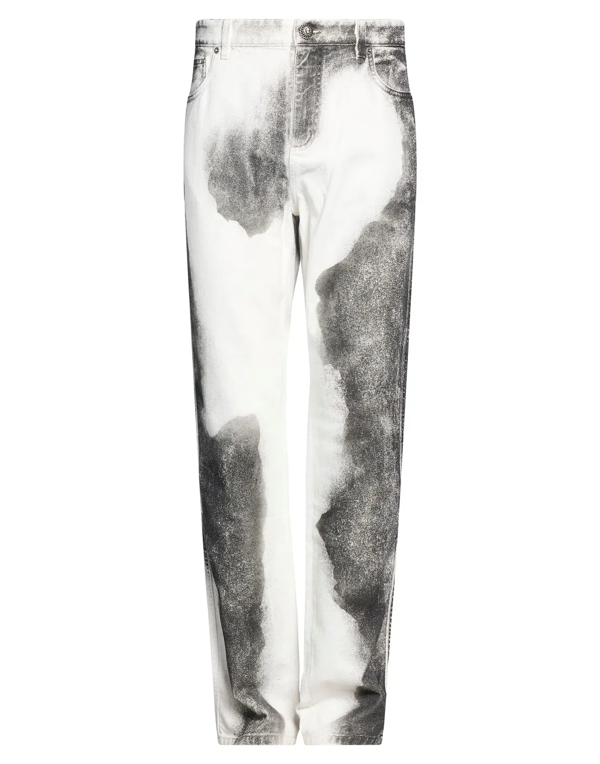 Мужские зауженные джинсы с поясом White, Balmain
