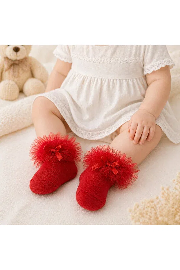 Детский комплект носков для девочек с принтом Minimissbaby, Yellow — фото 3