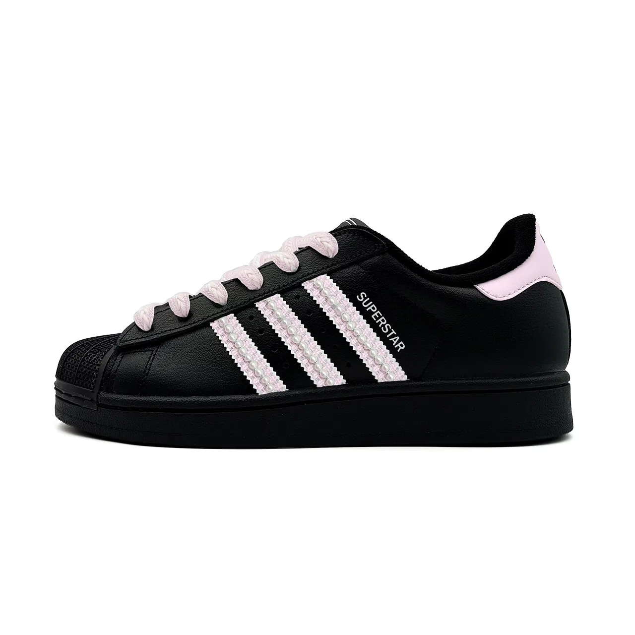 Детские кроссовки для скейтбординга Superstar 2, Adidas Originals, Black Pink