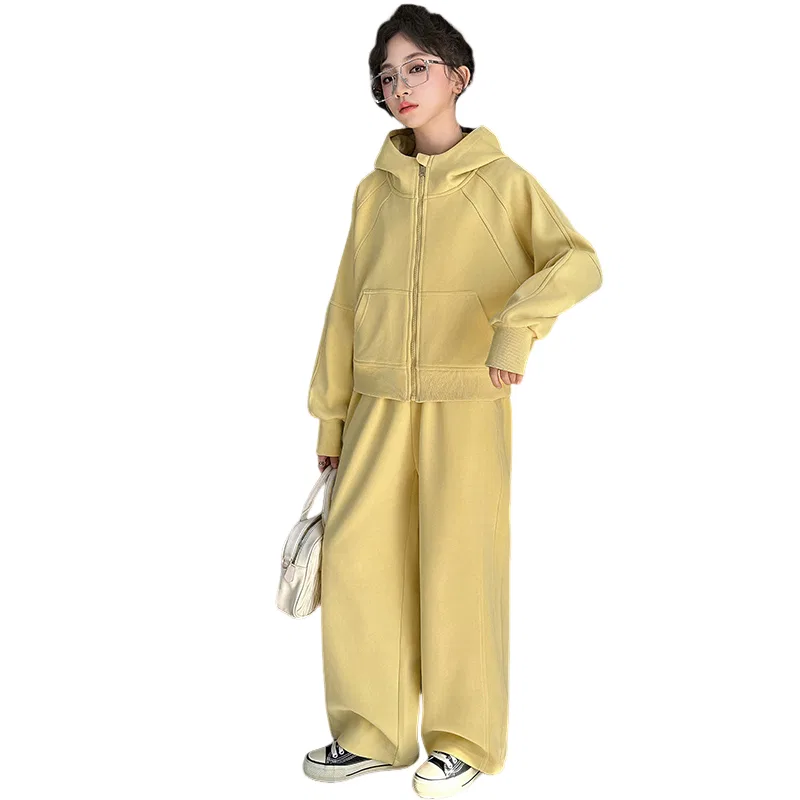 Детский спортивный костюм с капюшоном Lanza, Yellow Cream