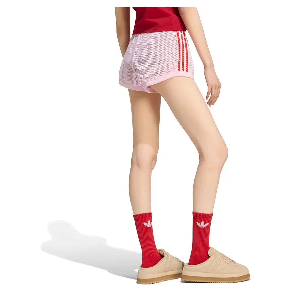 Шорты вязаные Adidas Originals, розовый — фото 2