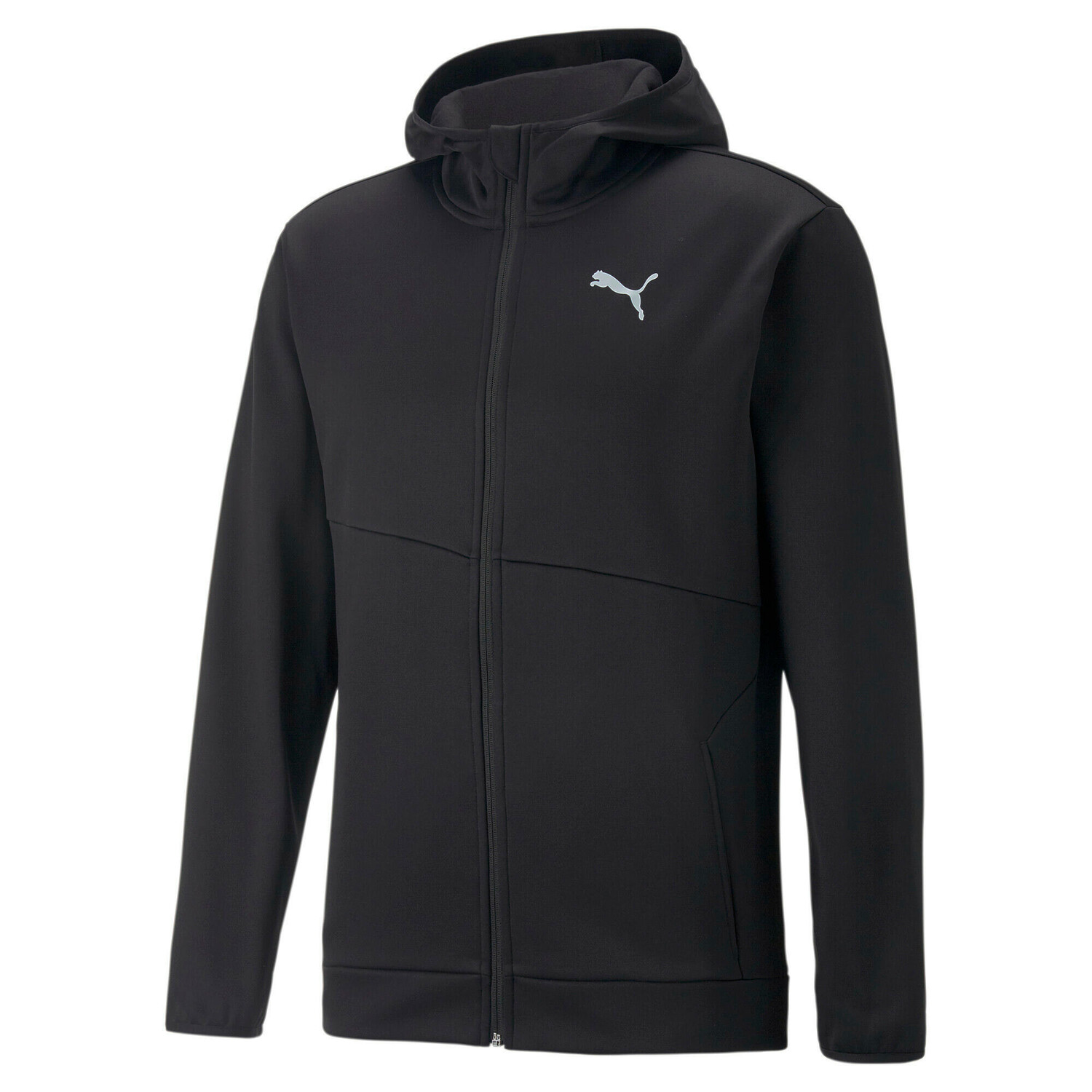 

Флисовая толстовка на молнии Puma All Day, черный