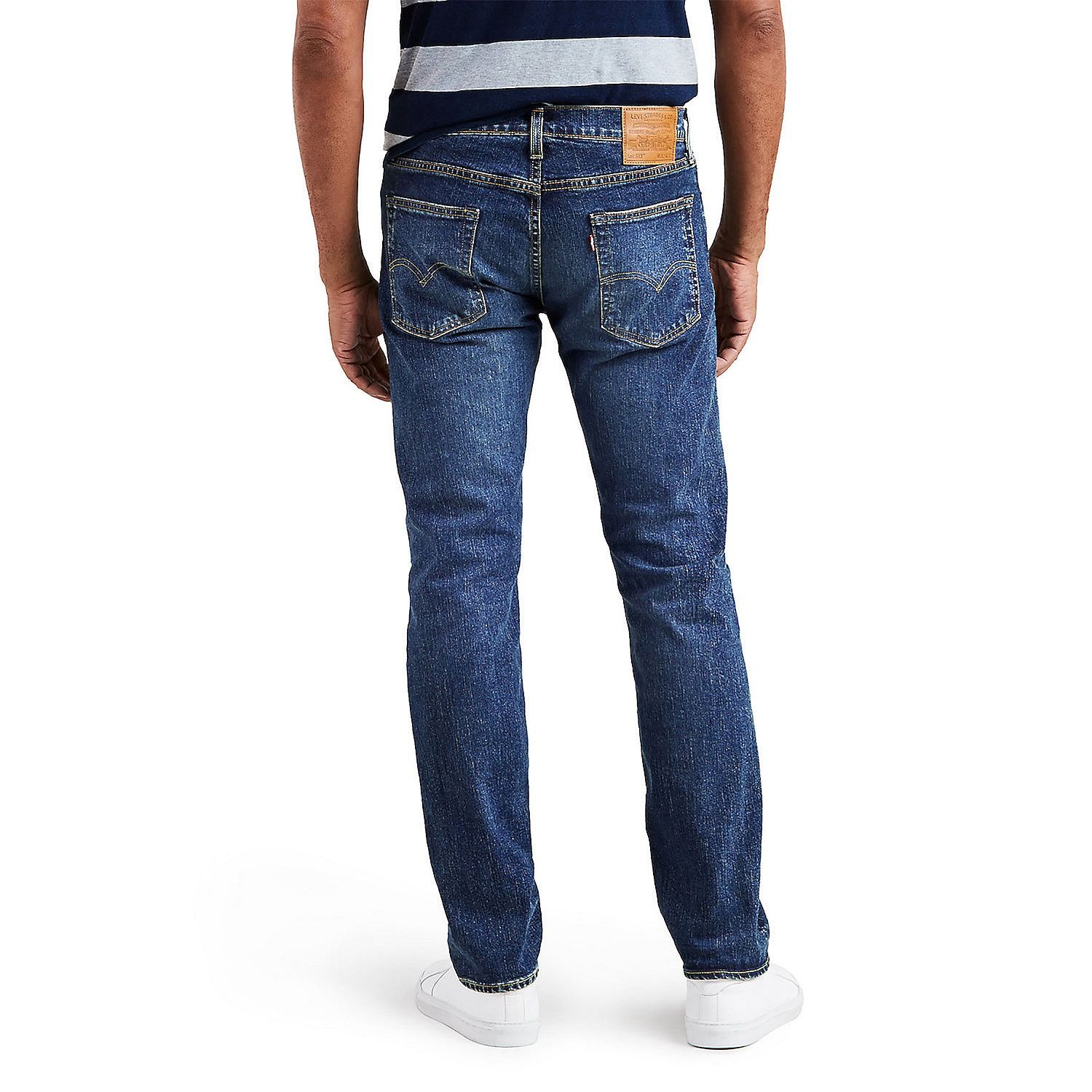 Мужские узкие прямые эластичные джинсы Levi's 513, Tree Topper — фото 3