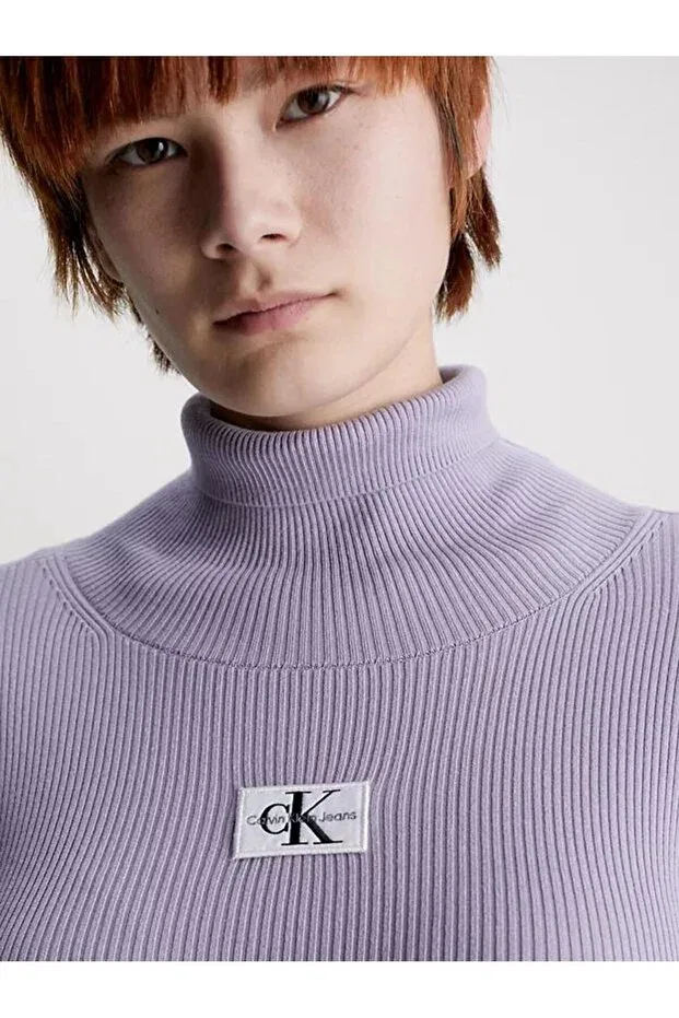 Женское платье-свитер с длинным рукавом Calvin Klein, Purple — фото 4