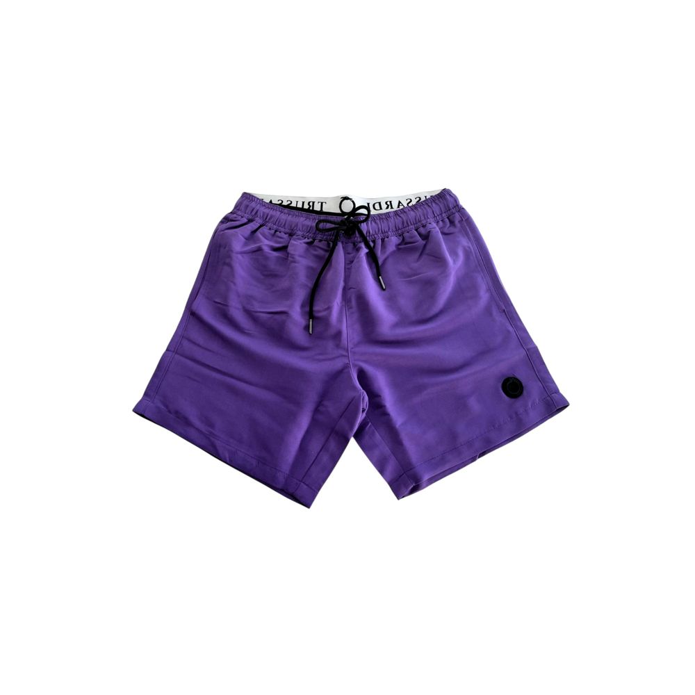 

Фиолетовые полиэстер мужские шорты для плавания Trussardi Beachwear, Purple