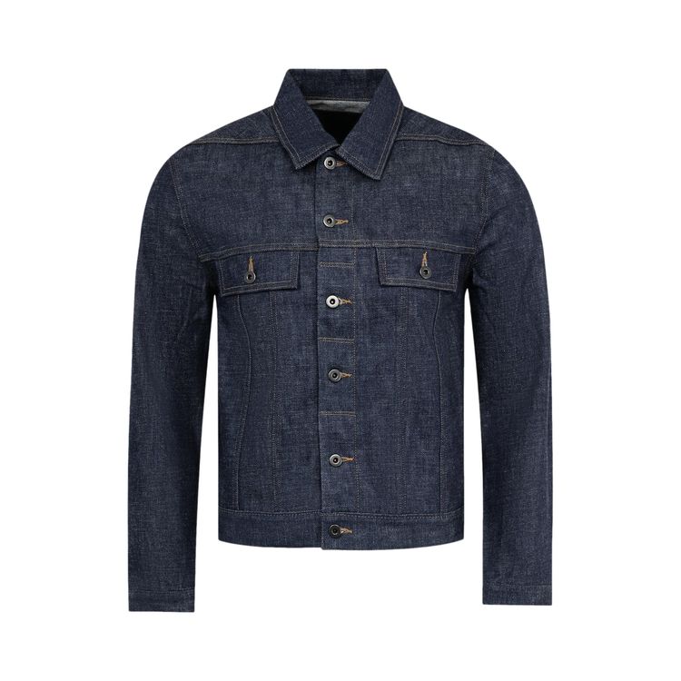 

Куртка Rick Owens DRKSHDW Denim Jacket Indigo, синий