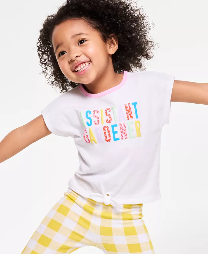 

Футболка с галстуком для девочки Toddler Girl Gardner, размер Toddler Epic Threads, белый