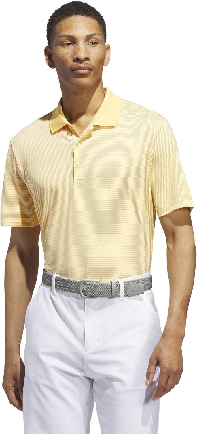 

Поло adidas Golf Ottoman Short Sleeve Polo, цвет Ivory/Semi Spark