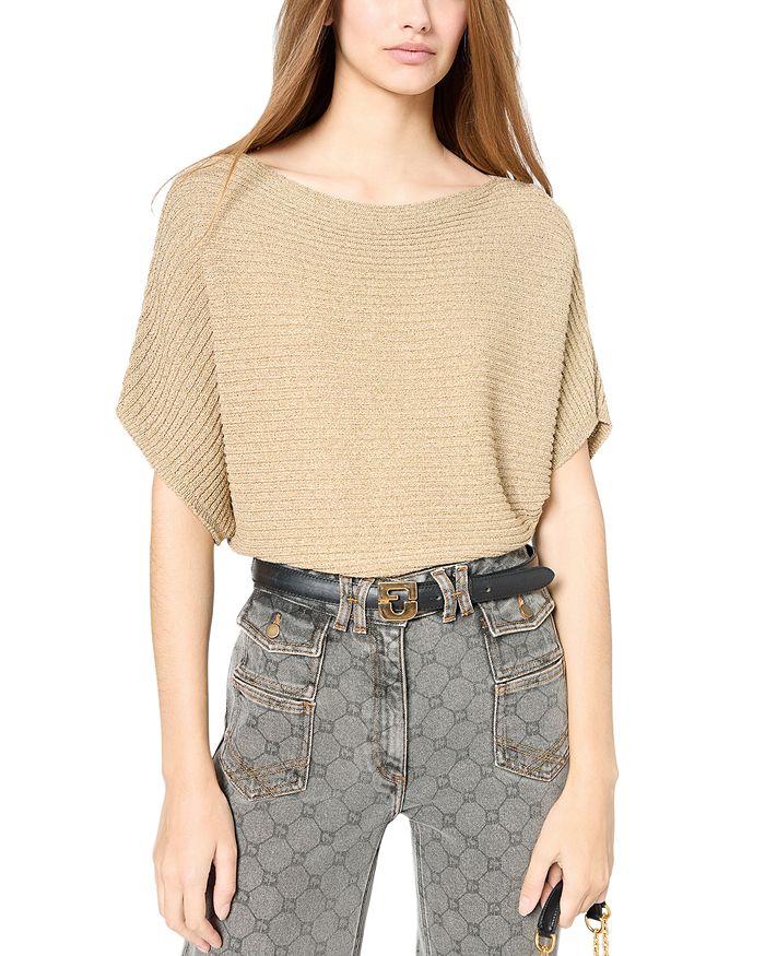 

Свитер ребристого плетения Jena Gerard Darel, золотой