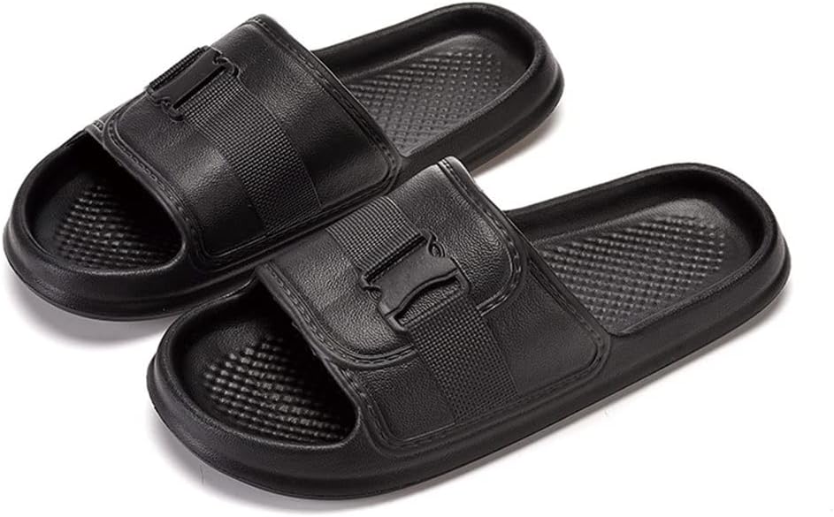 

Тапочки-слайды Cloud Pillow для женщин и мужчин, сандалии для душа и ванной, с открытым носком, мягкие, с амортизацией, толстые, нескользящие, массажные, для бассейна, спортзала, дома, для использования в помещении и на открытом воздухе Hsqma, ч...