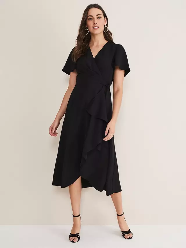 

Платье Phase Eight Julissa Wrap Midi, черный