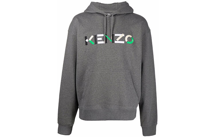 

Толстовка с логотипом Letter, мужская, серая Kenzo, серый