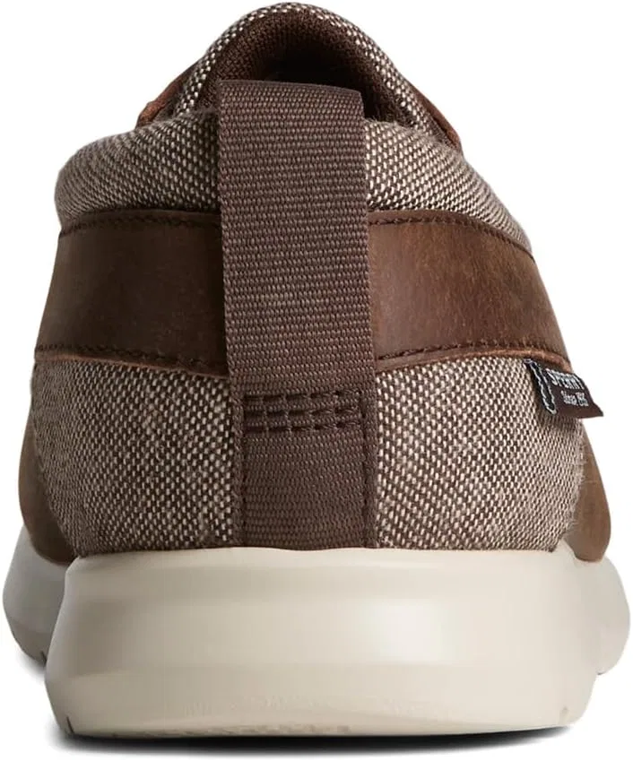 Мужские слипоны Sperry Bowrider Plushstep с тремя люверсами, Brown Leather — фото 4