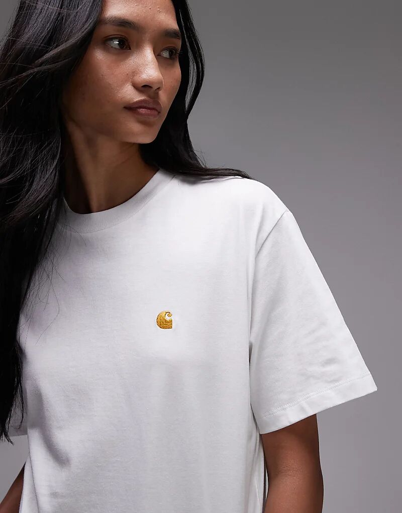 

Футболка Carhartt WIP Chase белого цвета