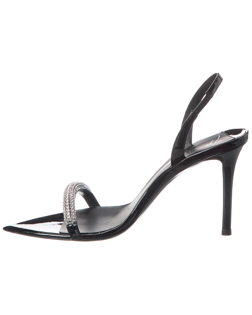 Giuseppe Zanotti Intriigo Galassia 90 Patent Slingback Sandal, черный — фото 2