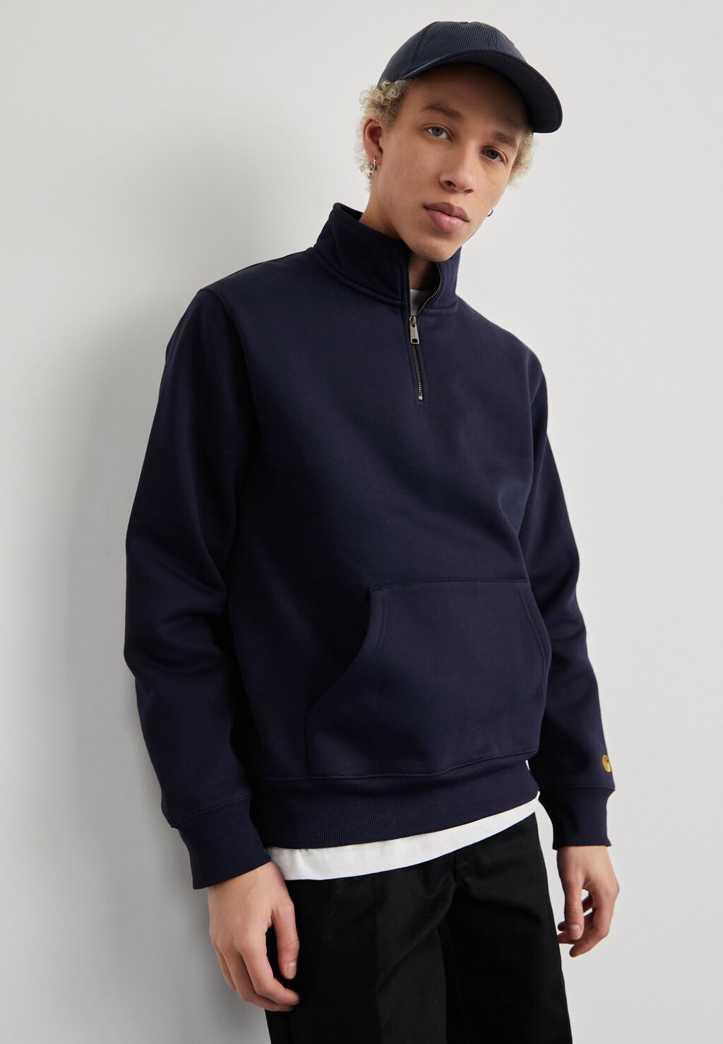 

Толстовка CHASE NECK ZIP Carhartt WIP, цвет dark navy