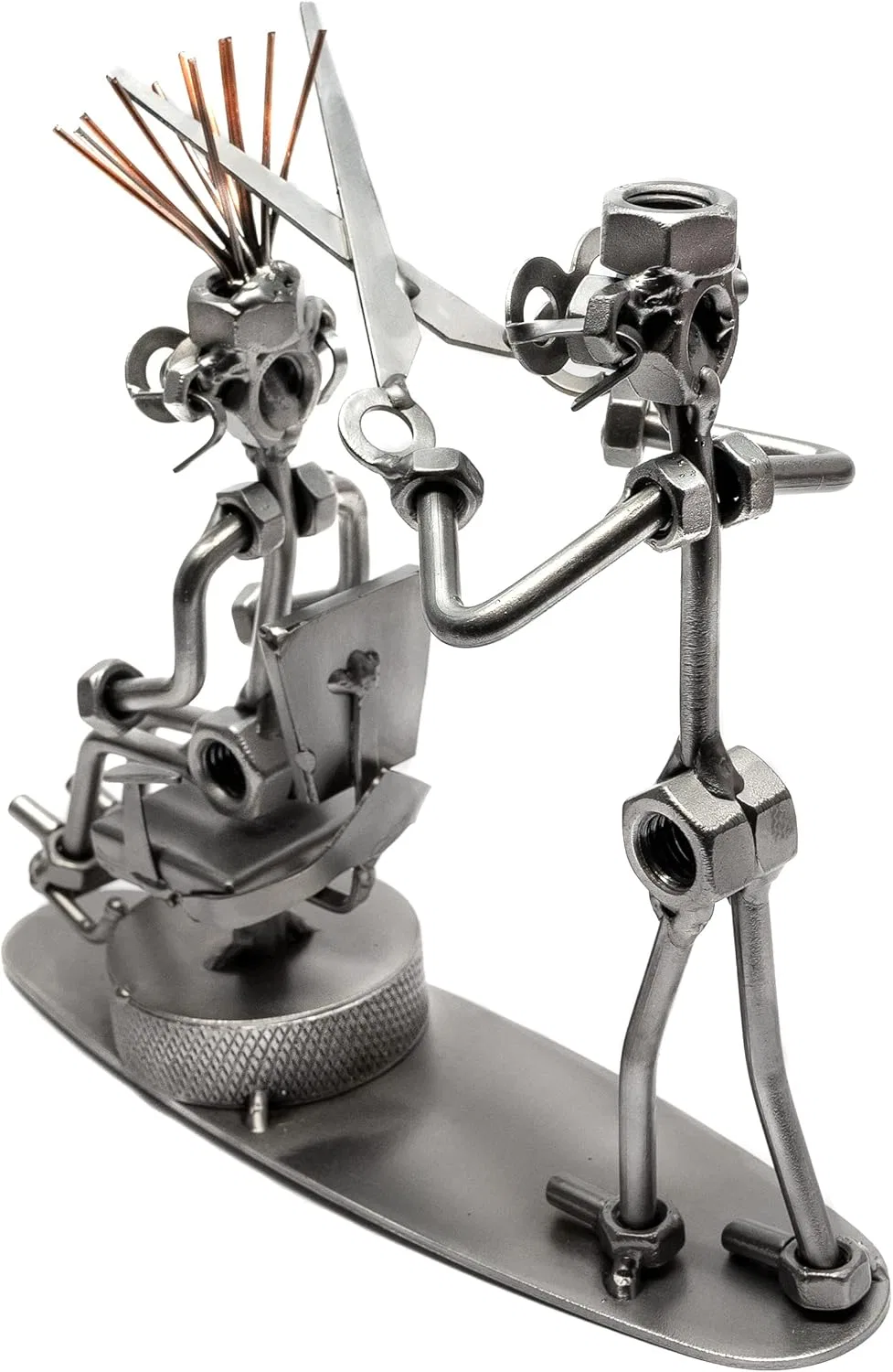 Металлическая фигурка парикмахера «Screw Man» от STEEMO Steemo