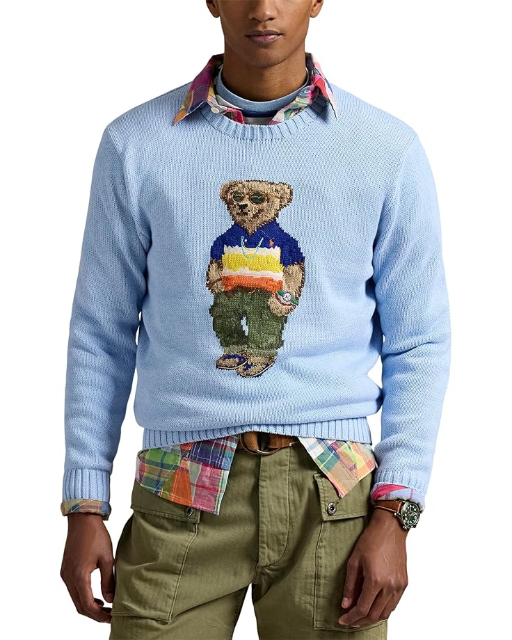 

Свитер Polo Ralph Lauren Polo Bear Cotton Sweater, цвет Ocean Pearl Blue