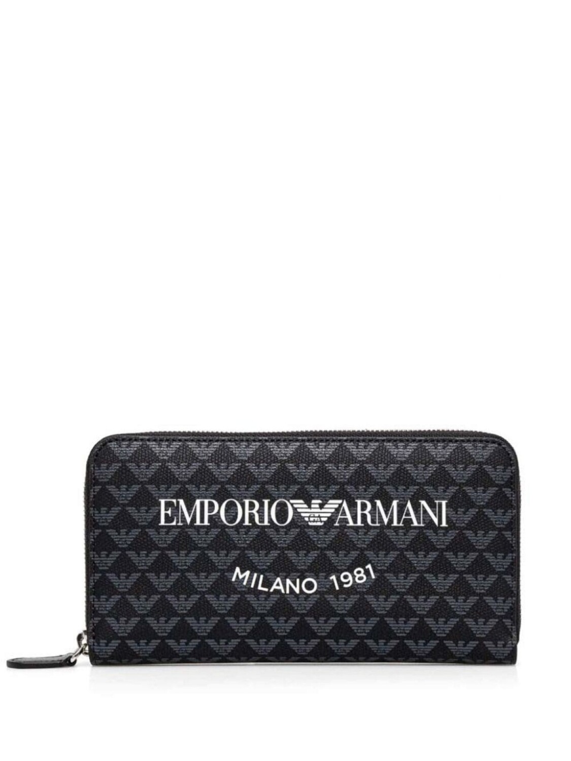 

Кошелек с монограммой Emporio Armani, черный