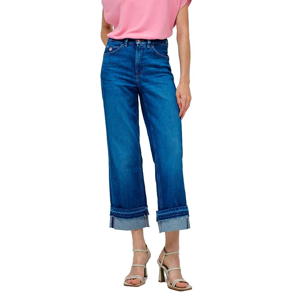 

Джинсы Salsa Faith Ripped Hem Push In Straight Fit, синий