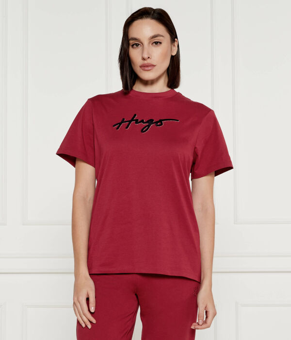 

Винтажная футболка Loose fit Hugo, красный
