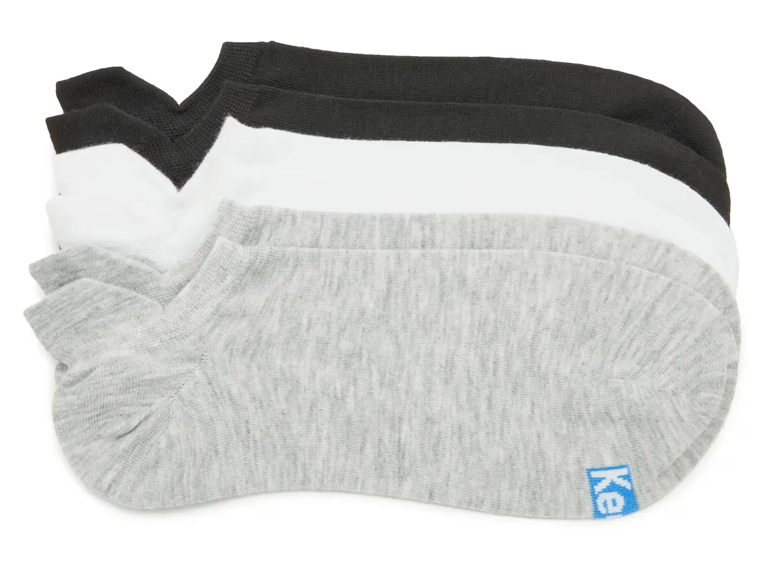 

Женские носки-невидимки (6 пар) Keds, Black/White/Grey