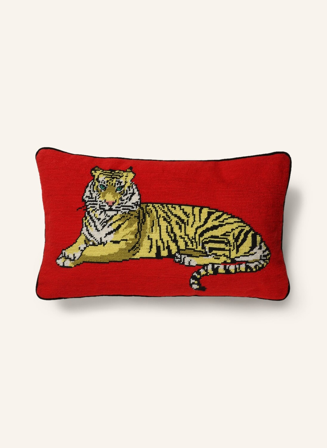 

Декоративная подушка Jonathan Adler SAFARI mit Daunenfüllung, 30x50 см, цвет rot/gelb/schwarz