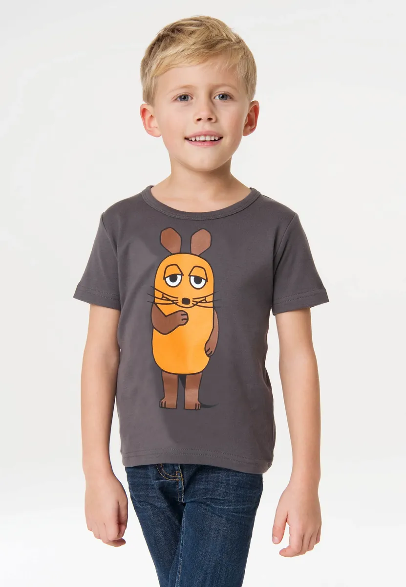 

Logoshirt Футболка "Мышь" с лицензионным оригинальным дизайном, серый
